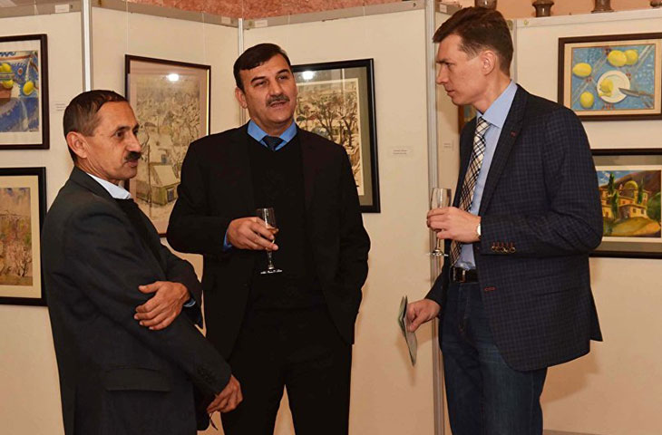 Открытие выставки таджикских художников в Душанбе